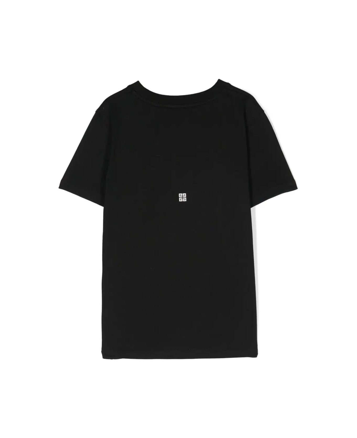 Givenchy Black T-shirt With 4g Givenchy Micro eyewear - BLACK
