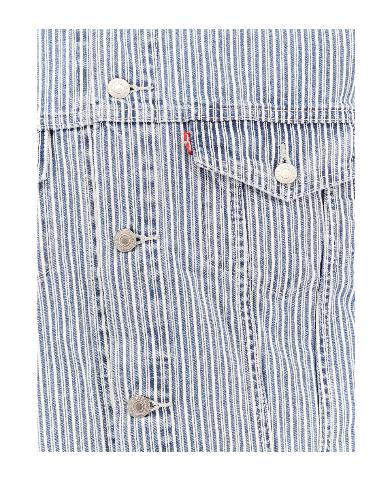 Levi
s Relaxed Striped Cotton Jacket - Blue