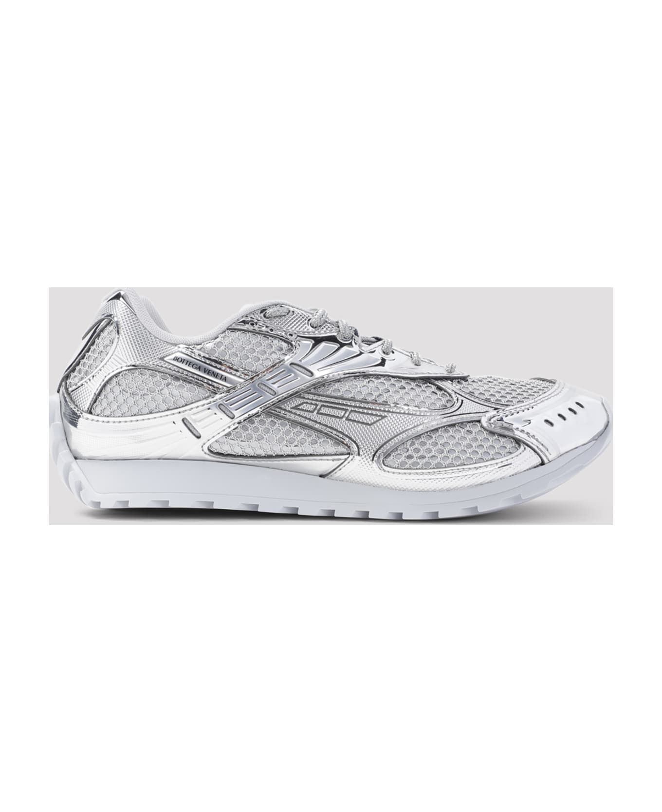 Bottega Veneta Orbit Running Sneakers - Silver