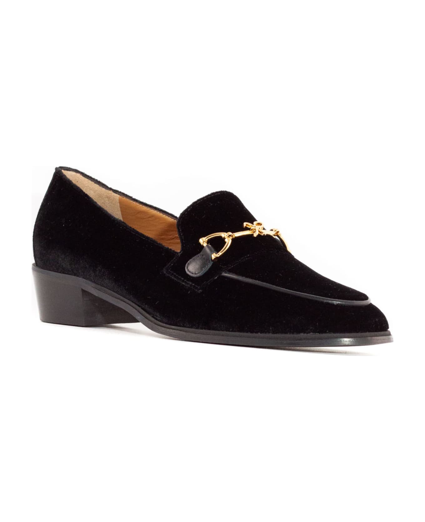 Roberto Festa Black Velvet Axel Loafer - Black