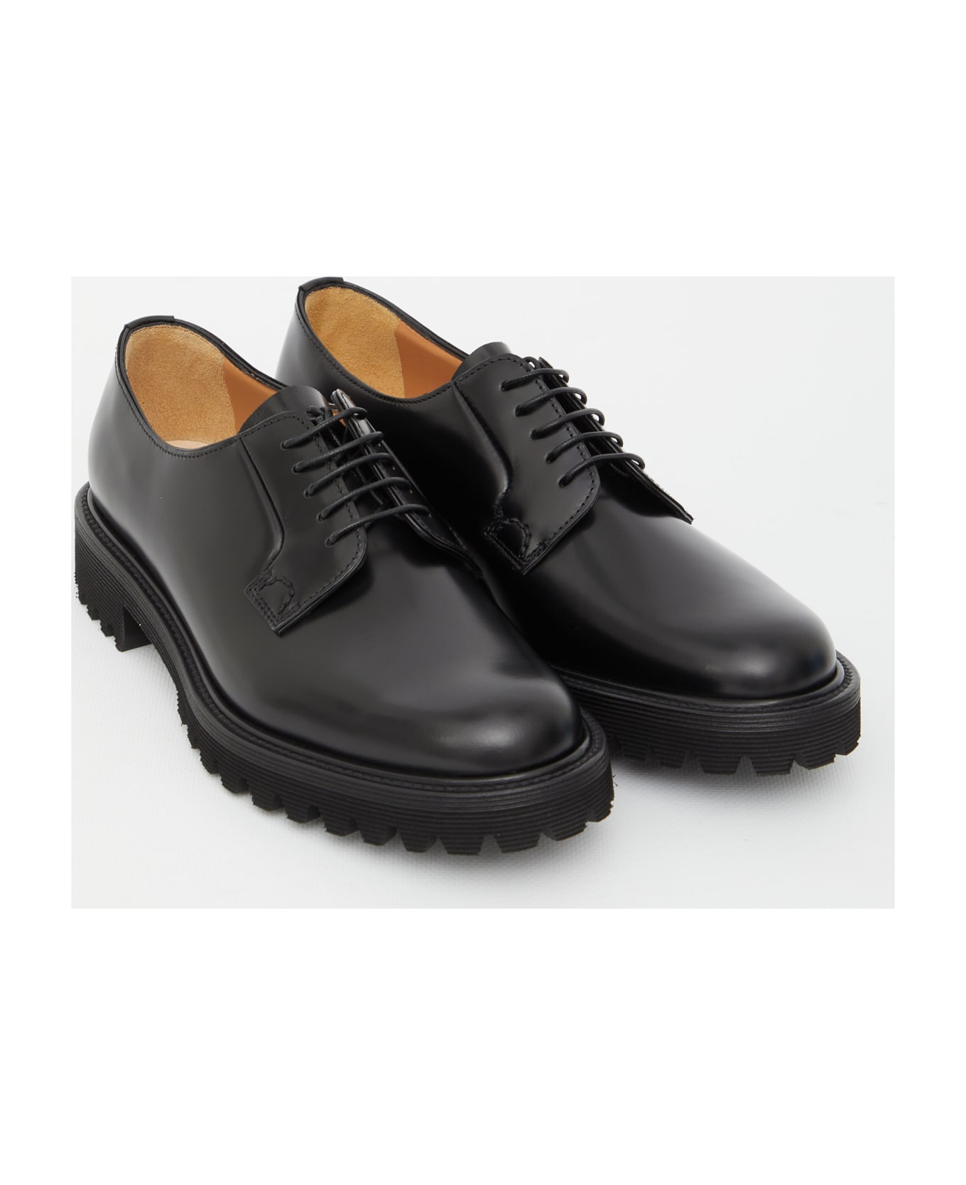 Church's Shannon T Derby Shoes - BLACK フラットシューズ