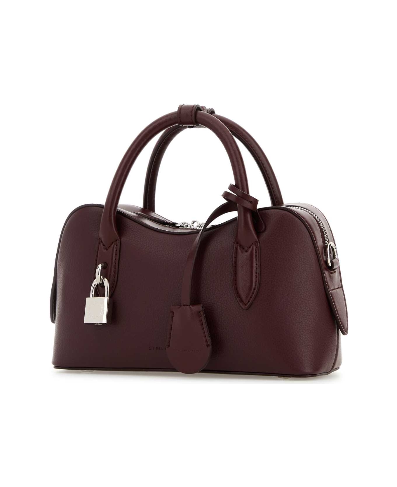 Stella McCartney Stella Ryder Small Bag Embossed Grainy Eco Alter Mat - Murraya + Vegea - Bordeaux