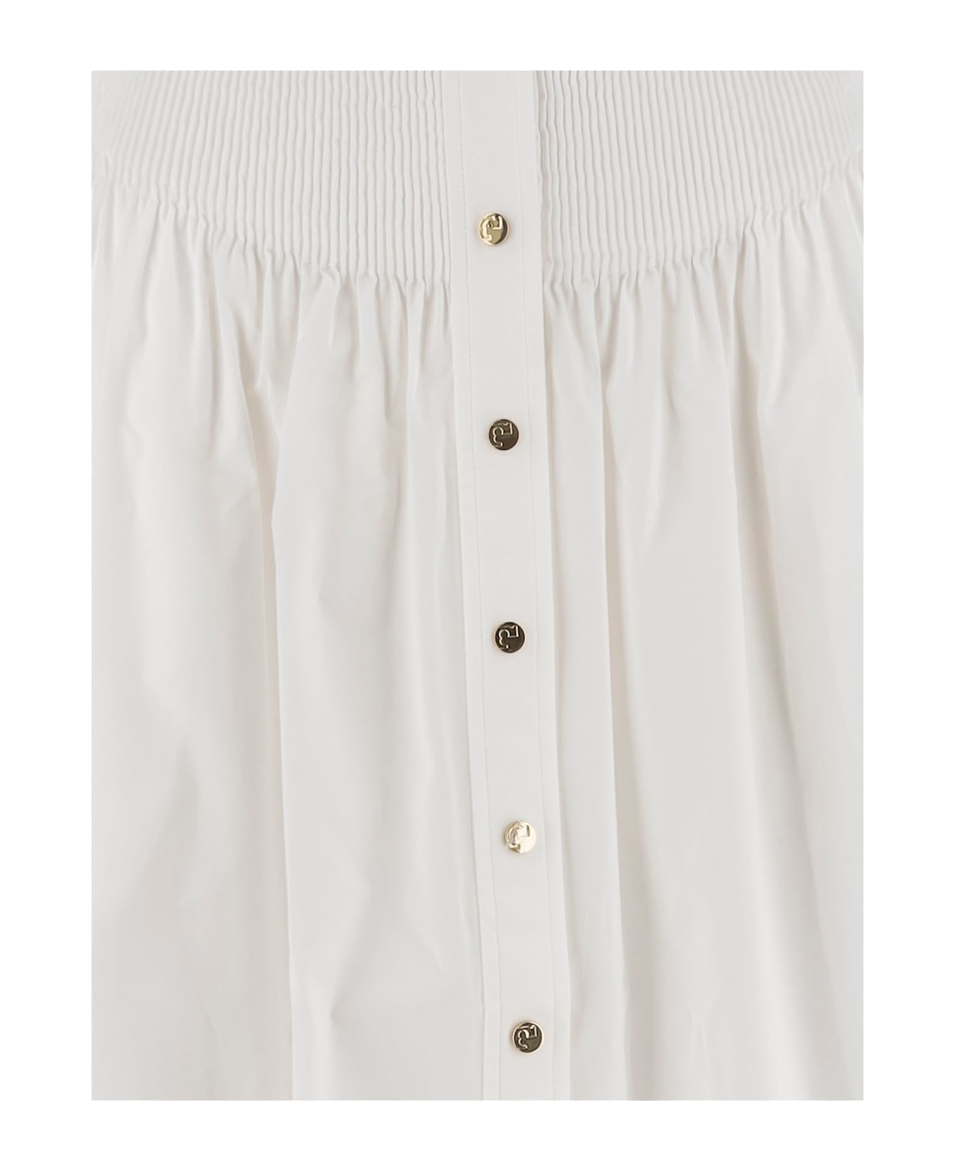 Tory Burch White Poplin Skirt - Bianco