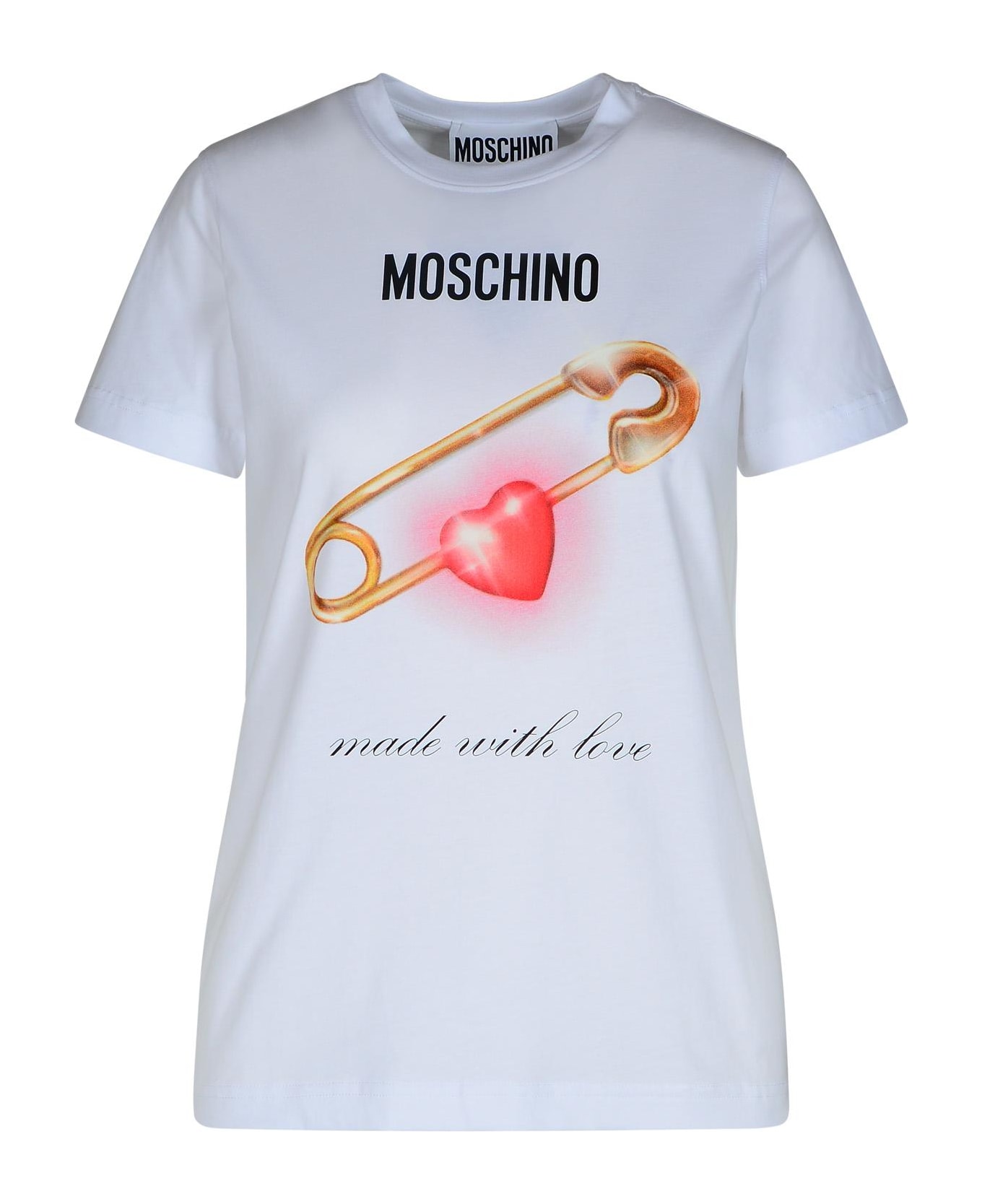 Moschino White Cotton T-shirt - White