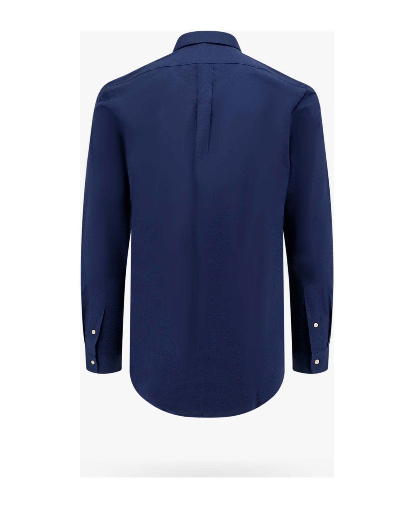 Polo Ralph Lauren Navy Blue Long-sleeved Shirt With Logo - NEWPORT NAVY