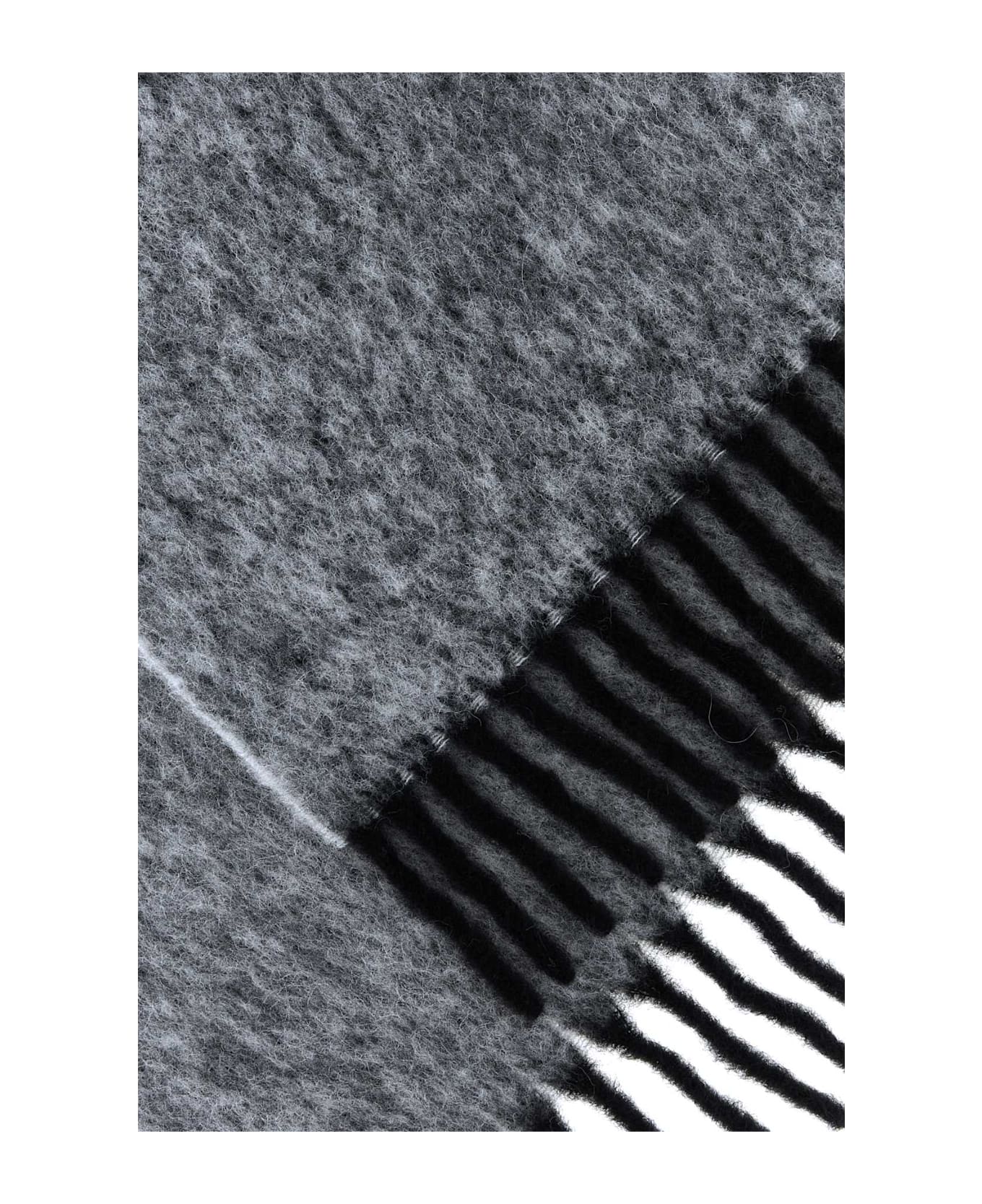 Burberry Two-tone Alpaca Blend Scarf - BLACKCALICOIPCHK