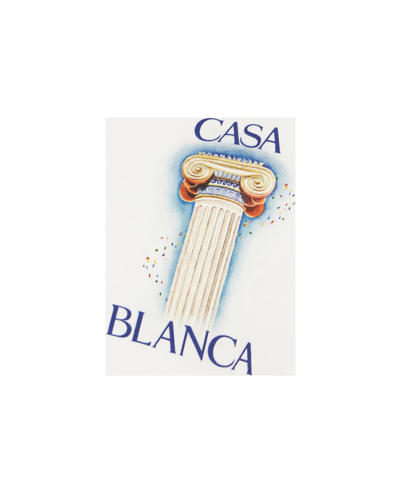 Casablanca White Cotton Le Colomne T-shirt - WHITE