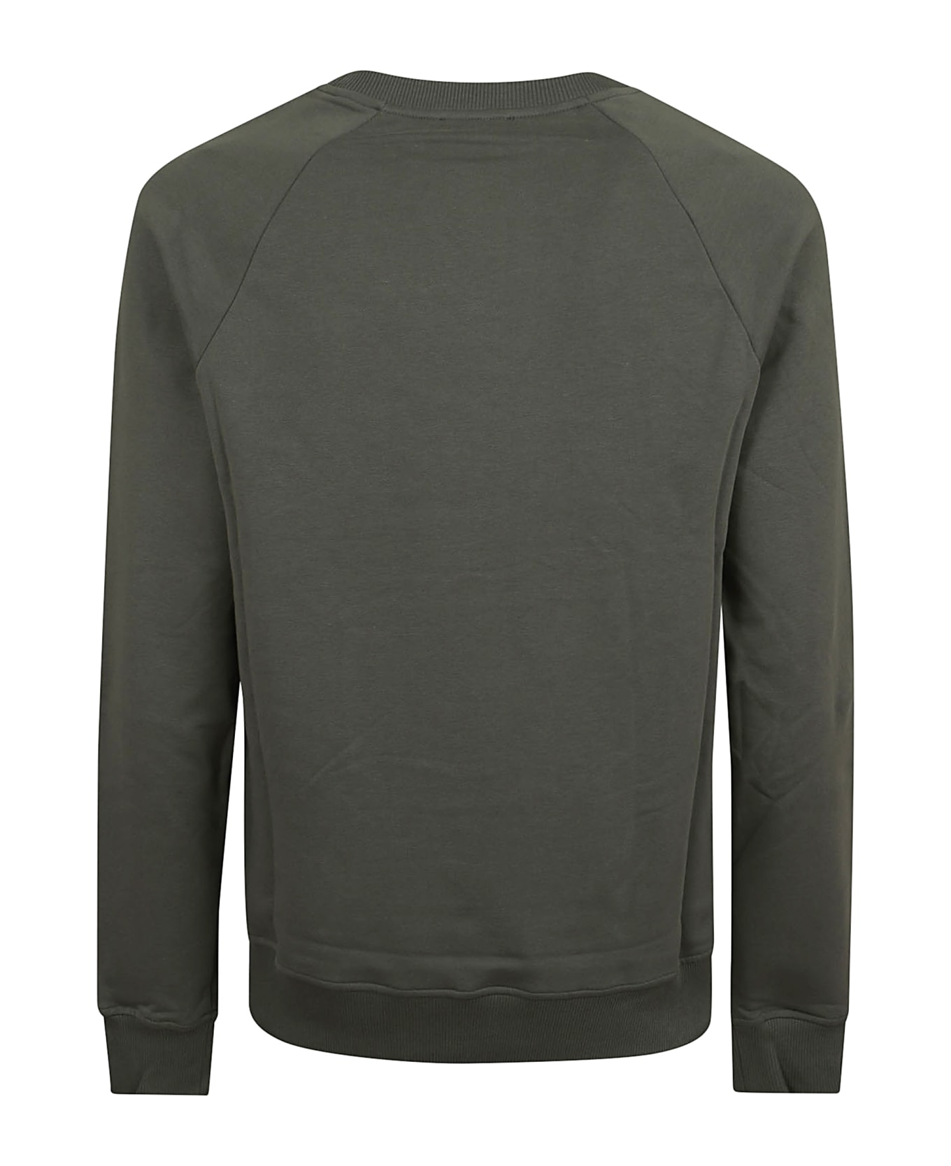 Balmain Army Green Cotton Sweatshirt - Ukc Kaki Clair Naturel