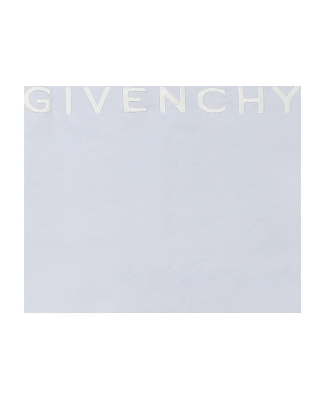Givenchy Light Blue Blanket For Baby Boy With Logo - Light Blue