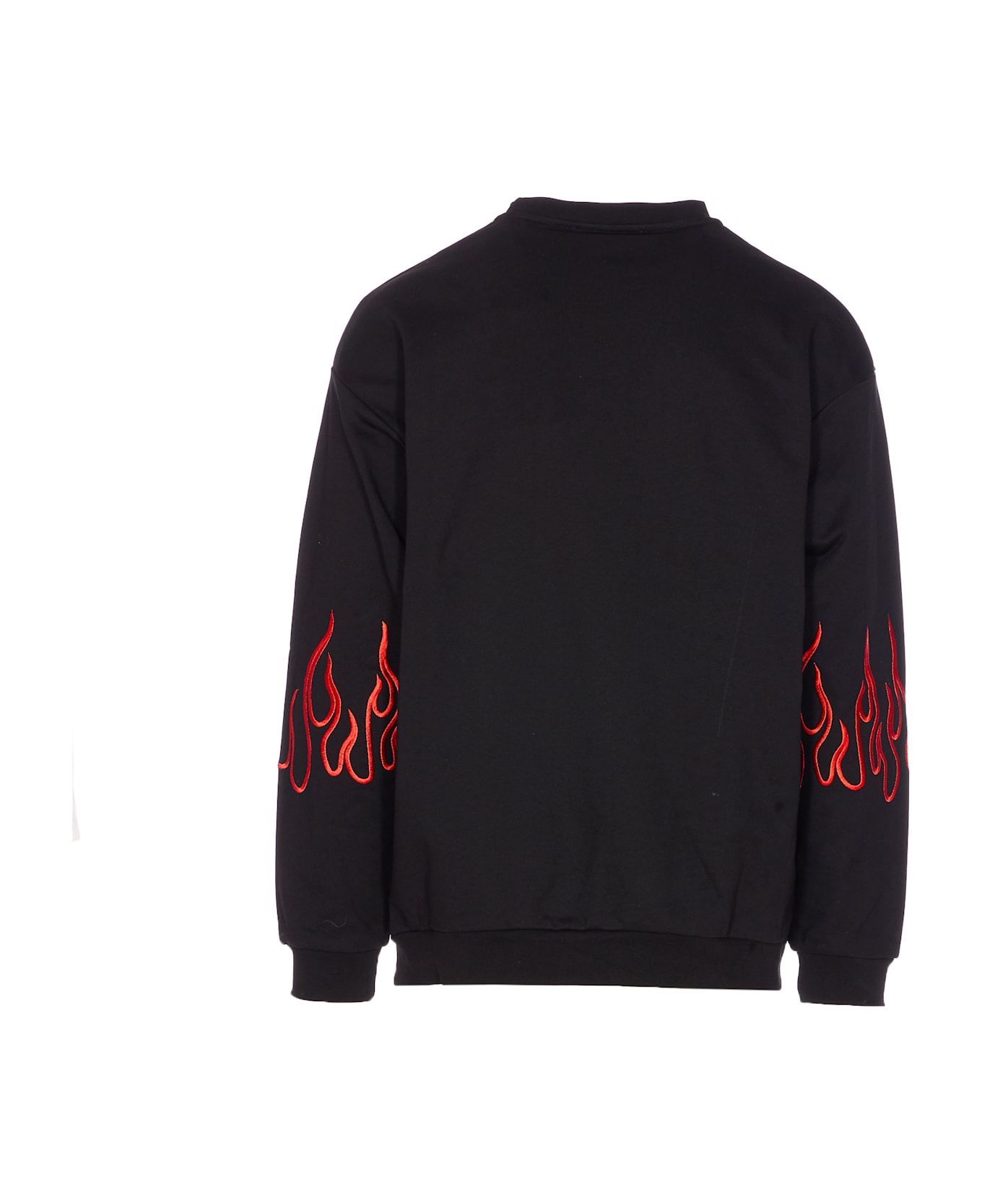 Vision of Super Logo And Flames Print Sweatshirt - Black