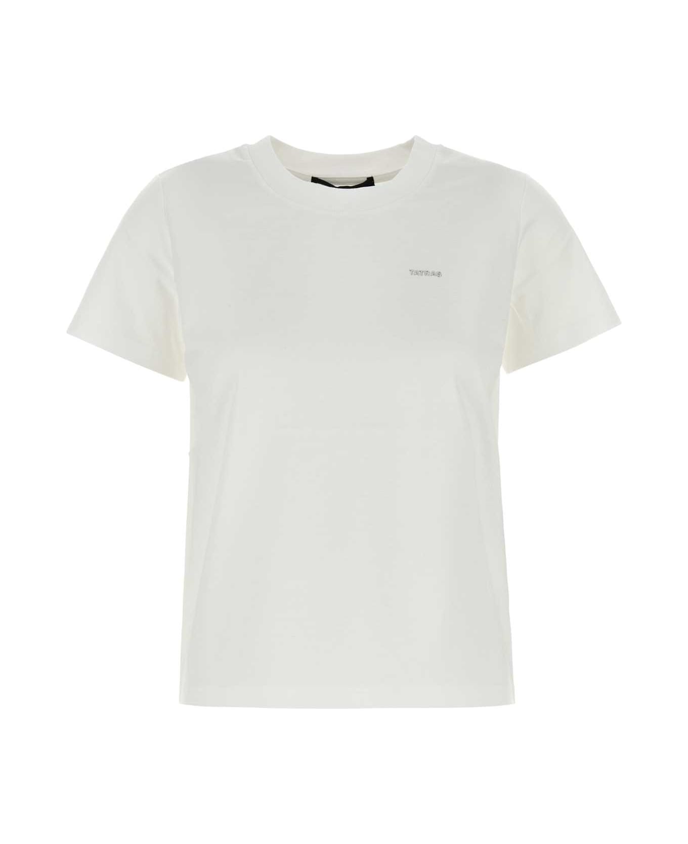 TATRAS White Cotton T-shirt - WHITE