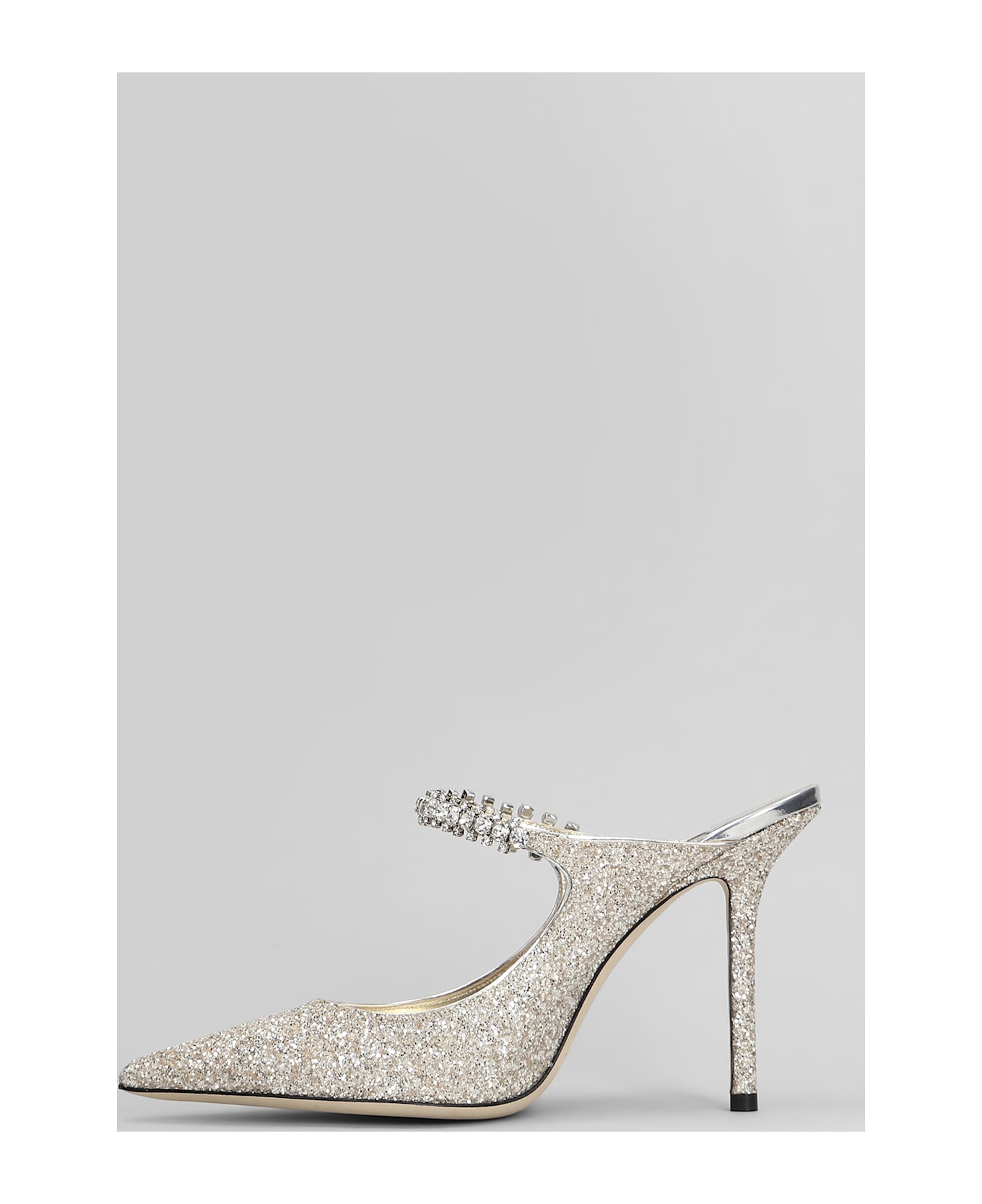 Jimmy Choo Bing 100 Pumps In Gold Glitter - gold