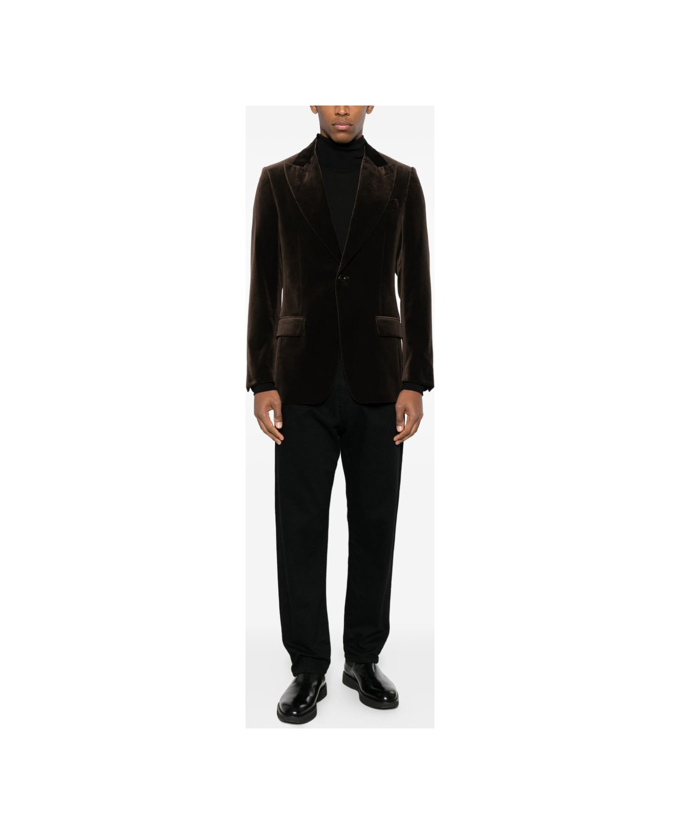 Lardini Buttoned Jacket - Brown
