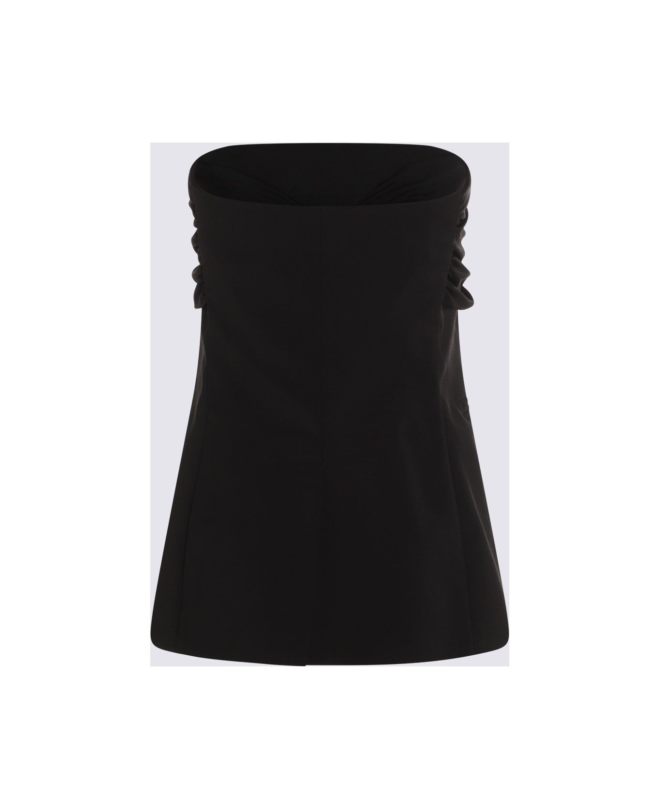 Max Mara Black Wool Top - Black