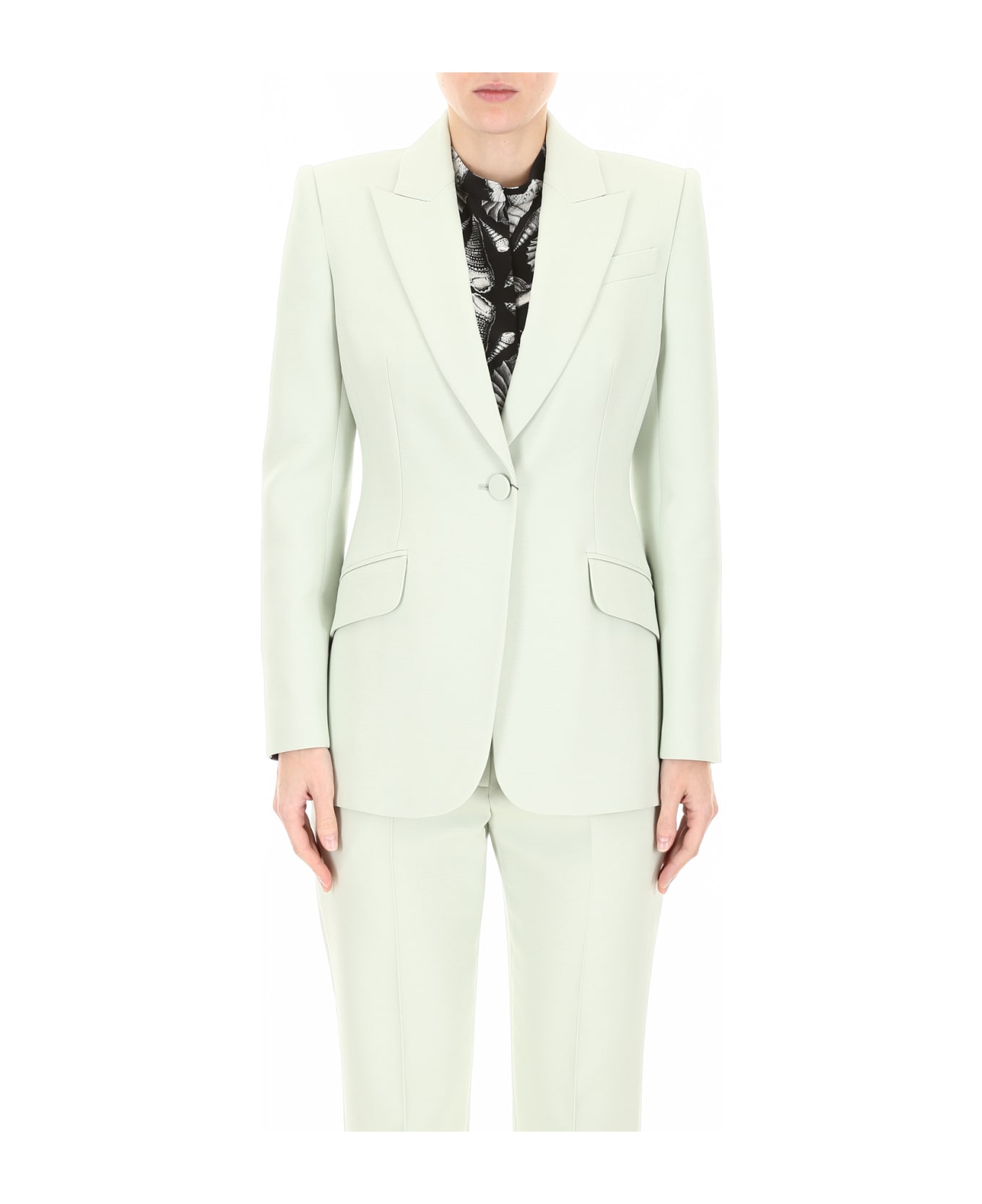 Alexander McQueen Single-breasted Jacket - MINT (Green)