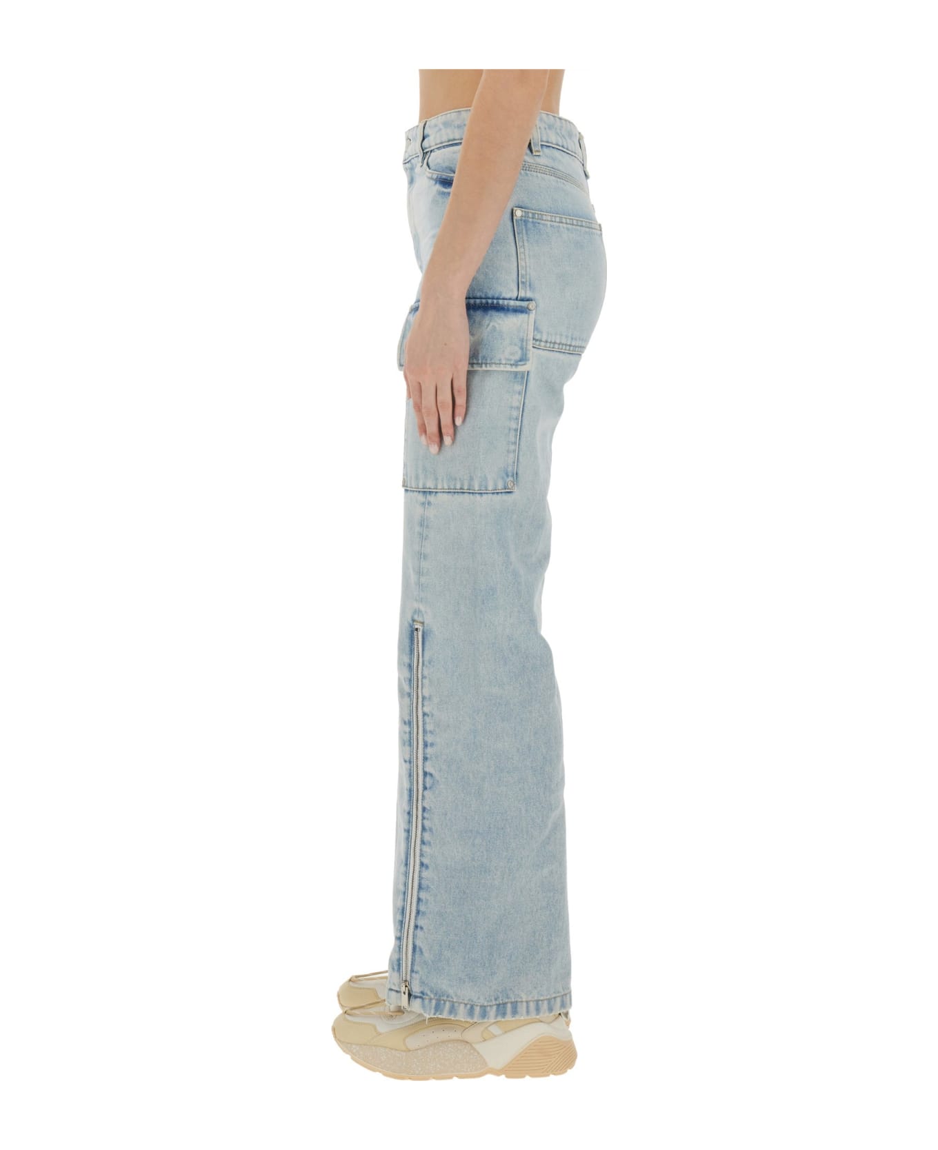 Stella McCartney Cargo Jeans - LIGHT VINTAGE BLUE デニム