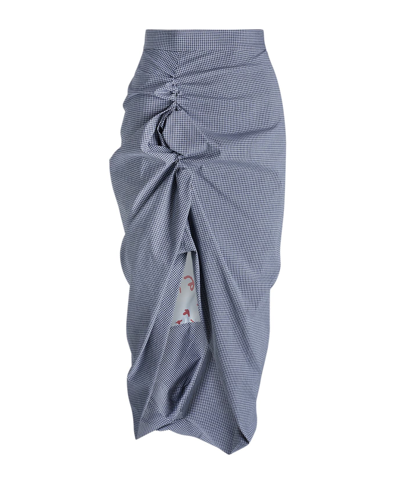 Vivienne Westwood Gray Gathered Midi Skirt - GREY