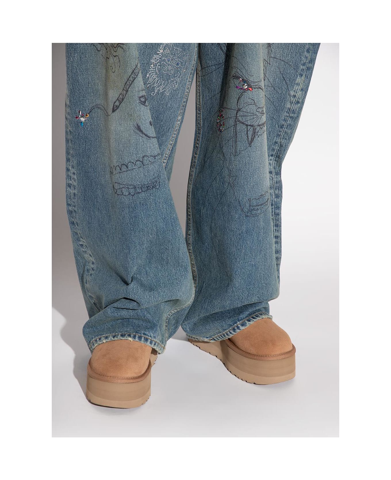 UGG 'classic Mini Platform' Snow Boots - BROWN