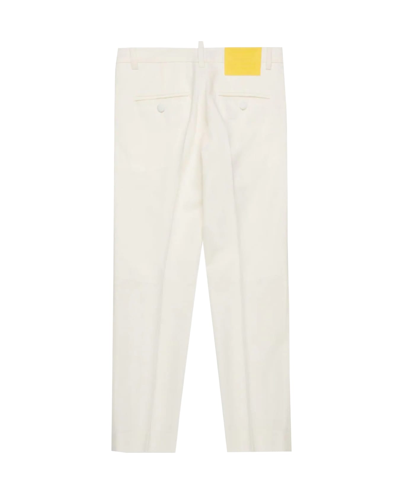 Dsquared2 Stretch Cotton Pants - White