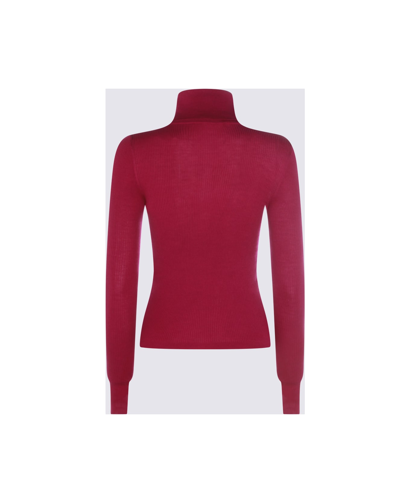 Saint Laurent Red Wool Knitwear - Magenta