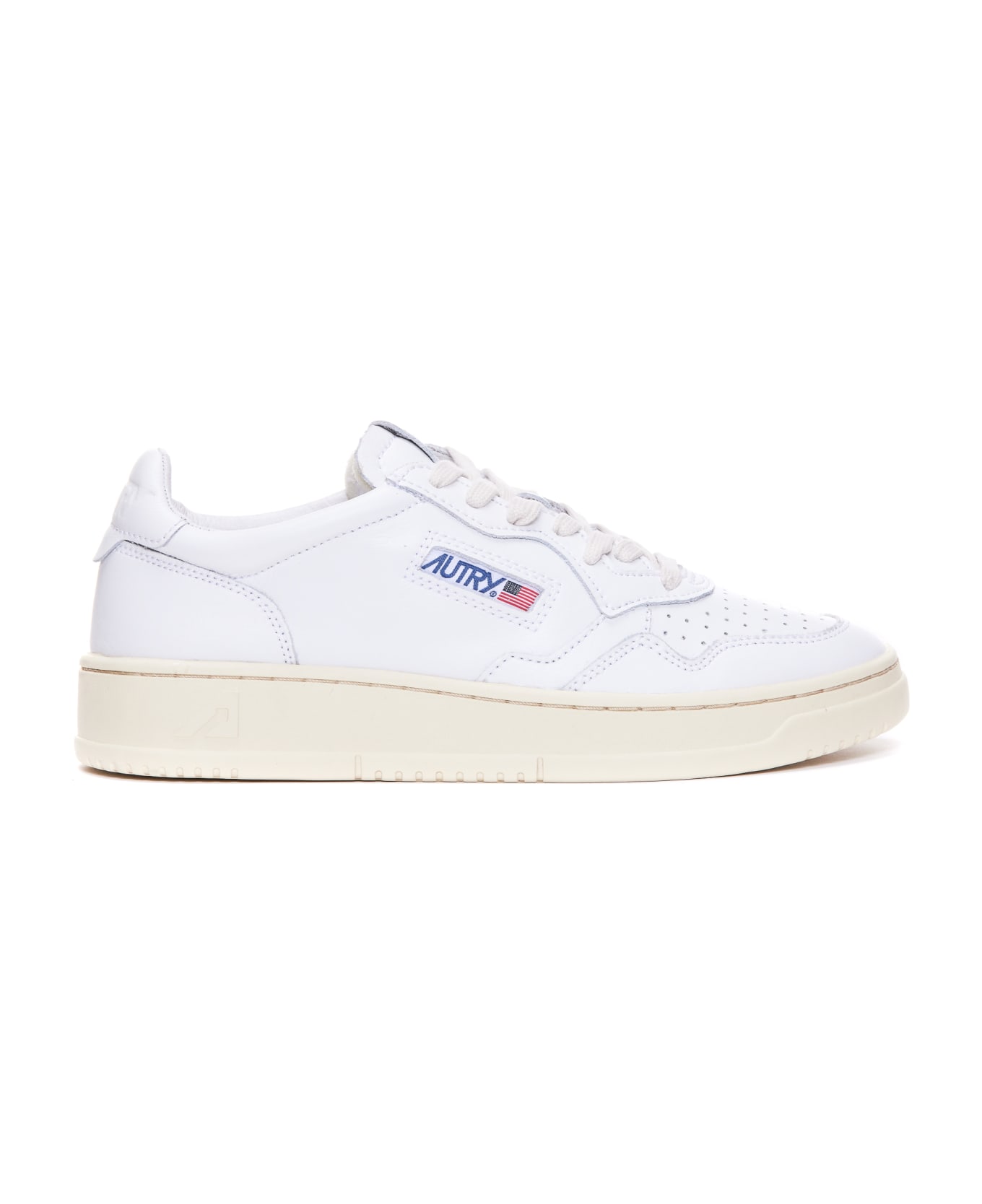 Autry Low Medialist Sneakers - Leather White