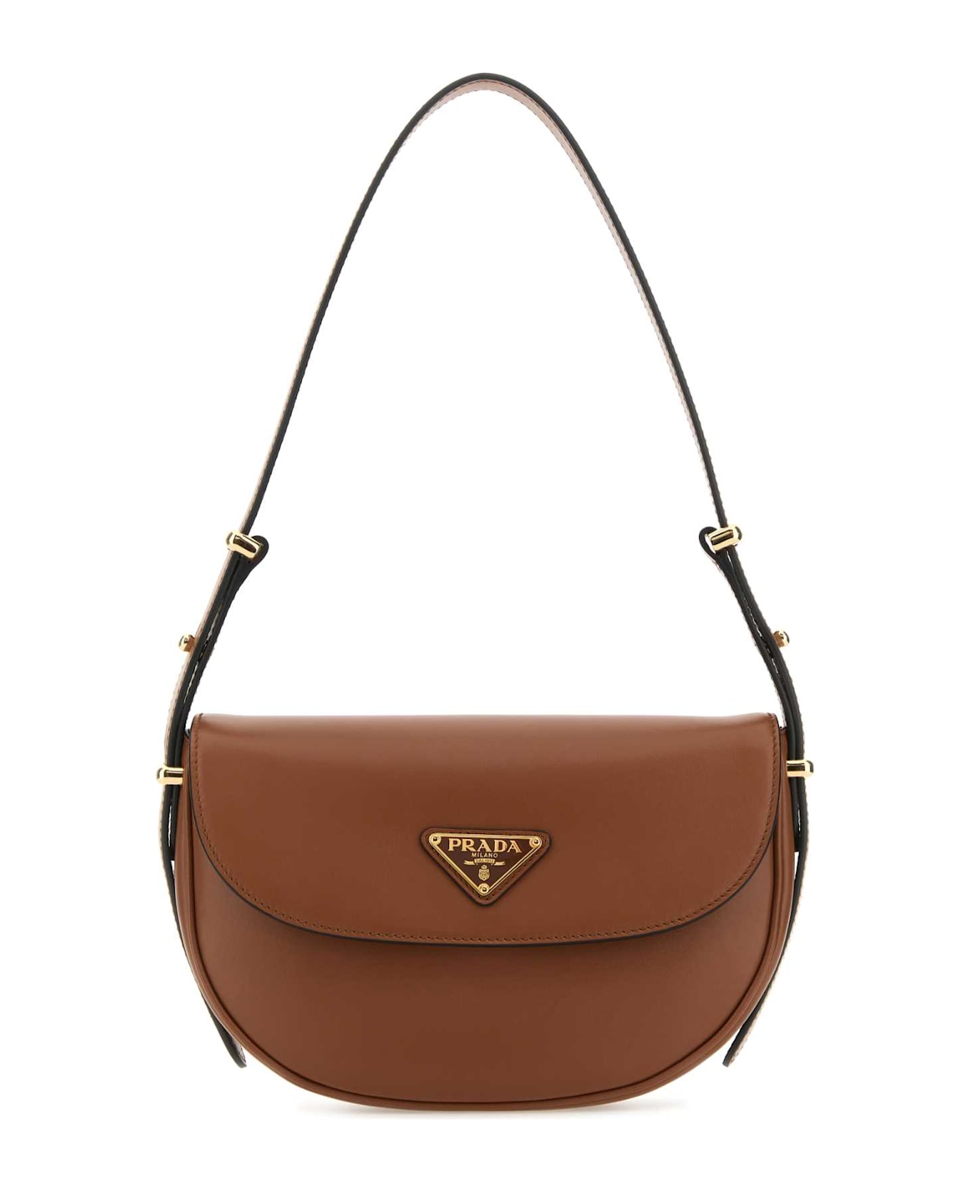 Prada Caramel Leather Shoulder Bag - COGNAC N