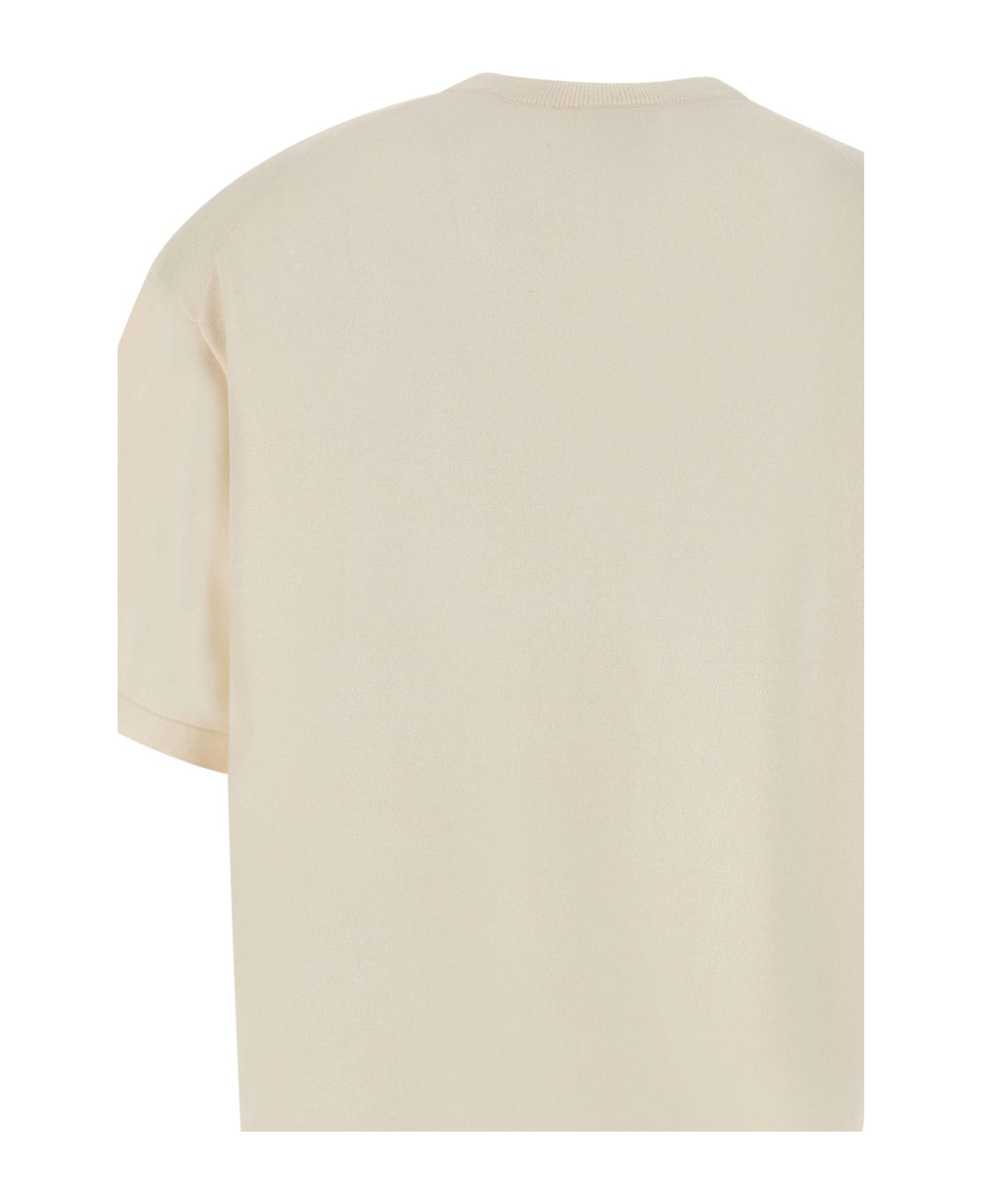 Axel Arigato Cotton And Wool T-shirt - WHITE
