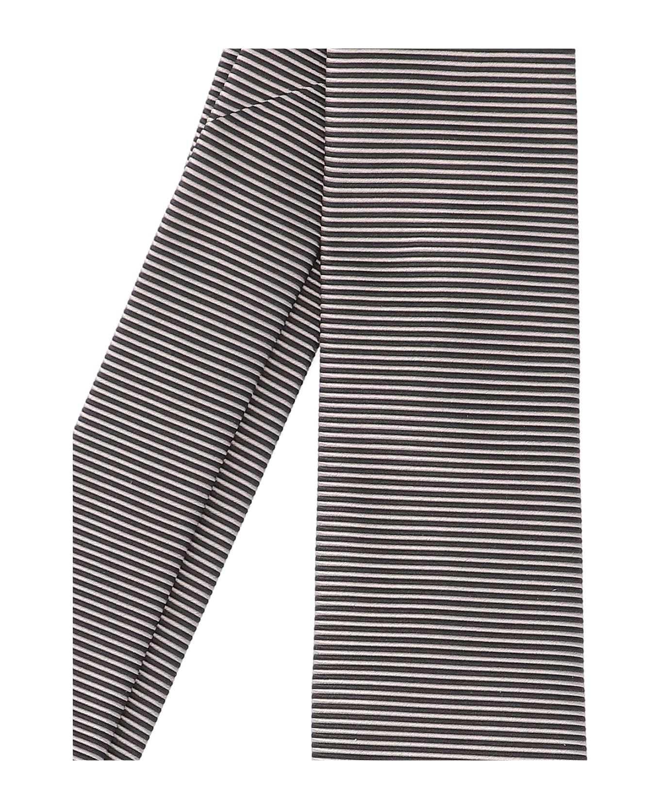 Ferragamo Striped Tie - Gray
