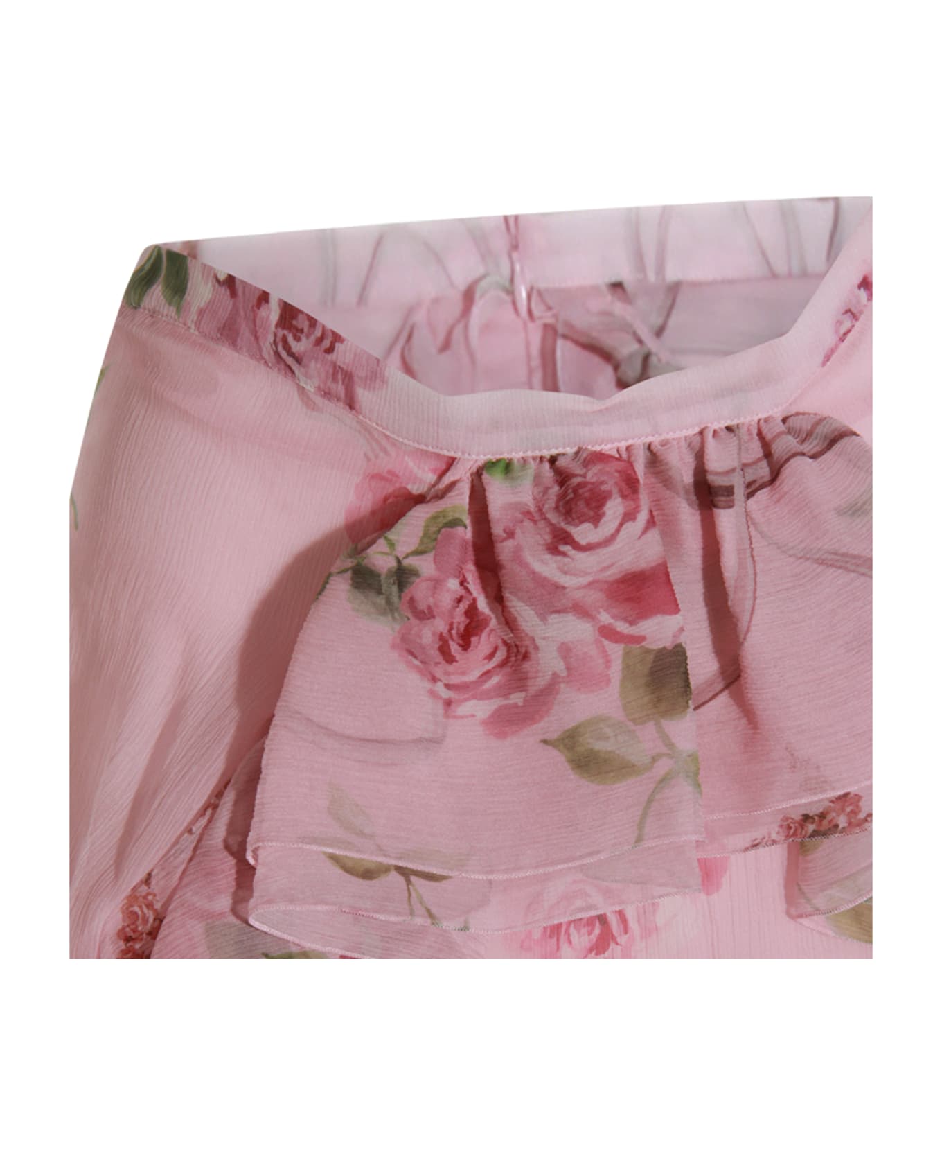 Blumarine Pink Silk Skirt - ROSA/MAUVE ORCHID