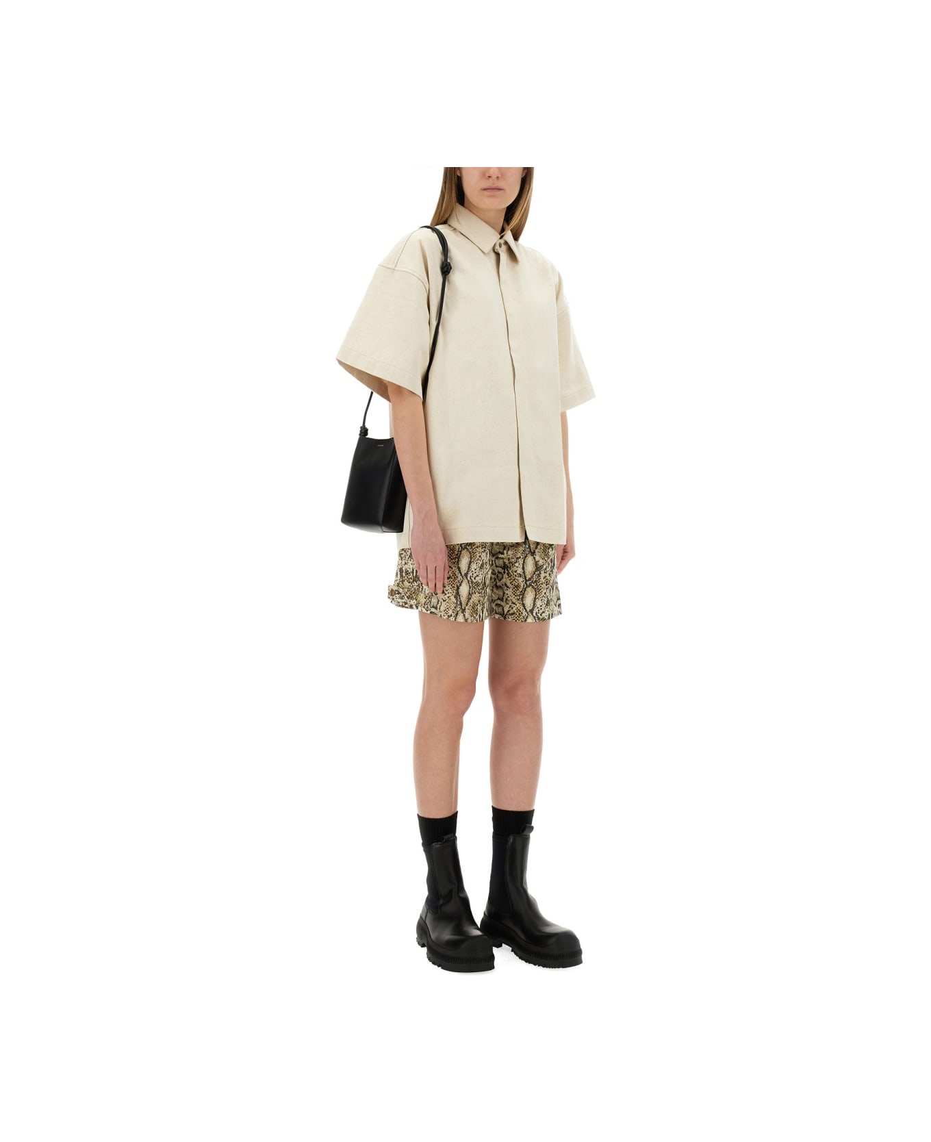 Jil Sander Heavy Cotton Shirt - BEIGE