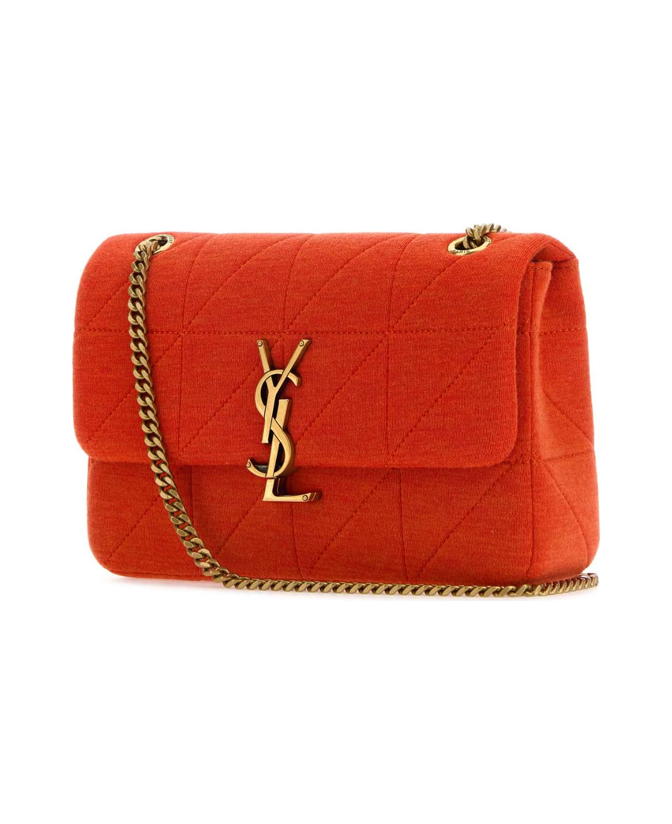 Saint Laurent Coral Jersey Medium Jamie Shoulder Bag - BRIGHTMARIGOLD