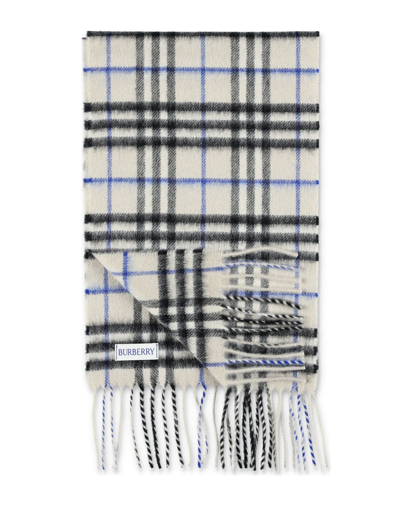 Burberry Check Scarf - Gray