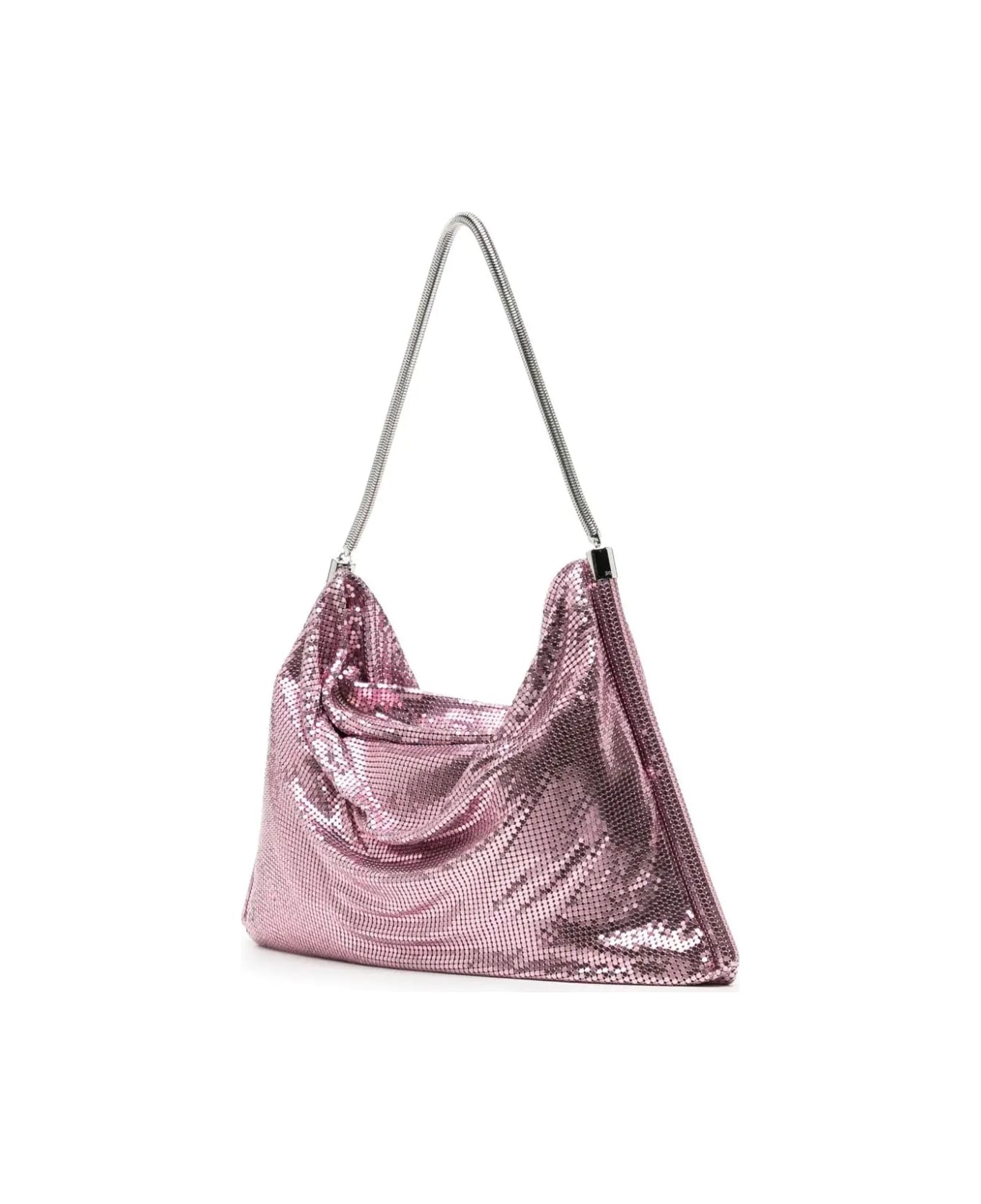 Paco Rabanne Pink Large Bag In Mesh Tube - Pink