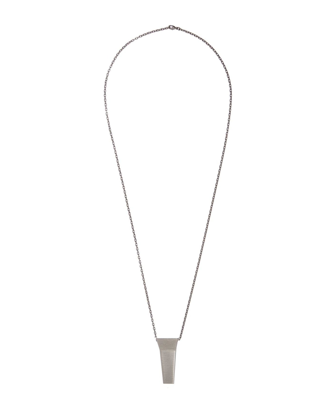 Rick Owens Pendant Necklace - silver