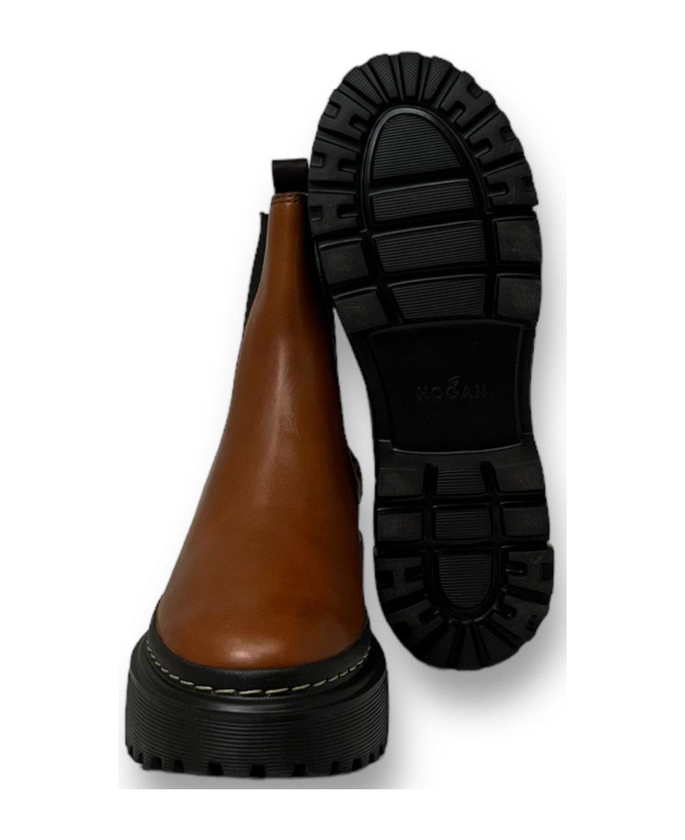 Hogan H619 Chelsea Boots - Brown