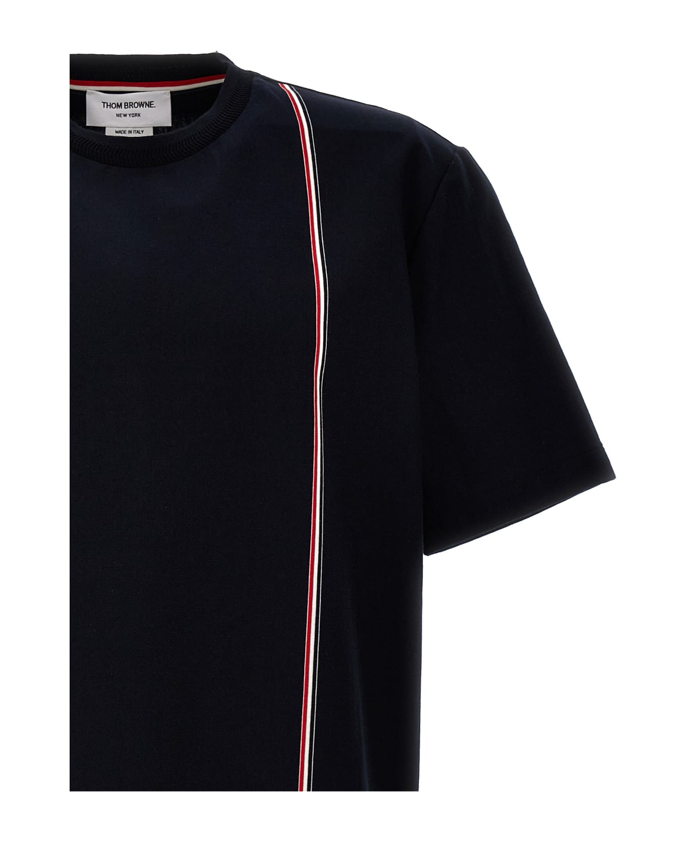 Thom Browne 'rwb Stripe' T-shirt - Blue