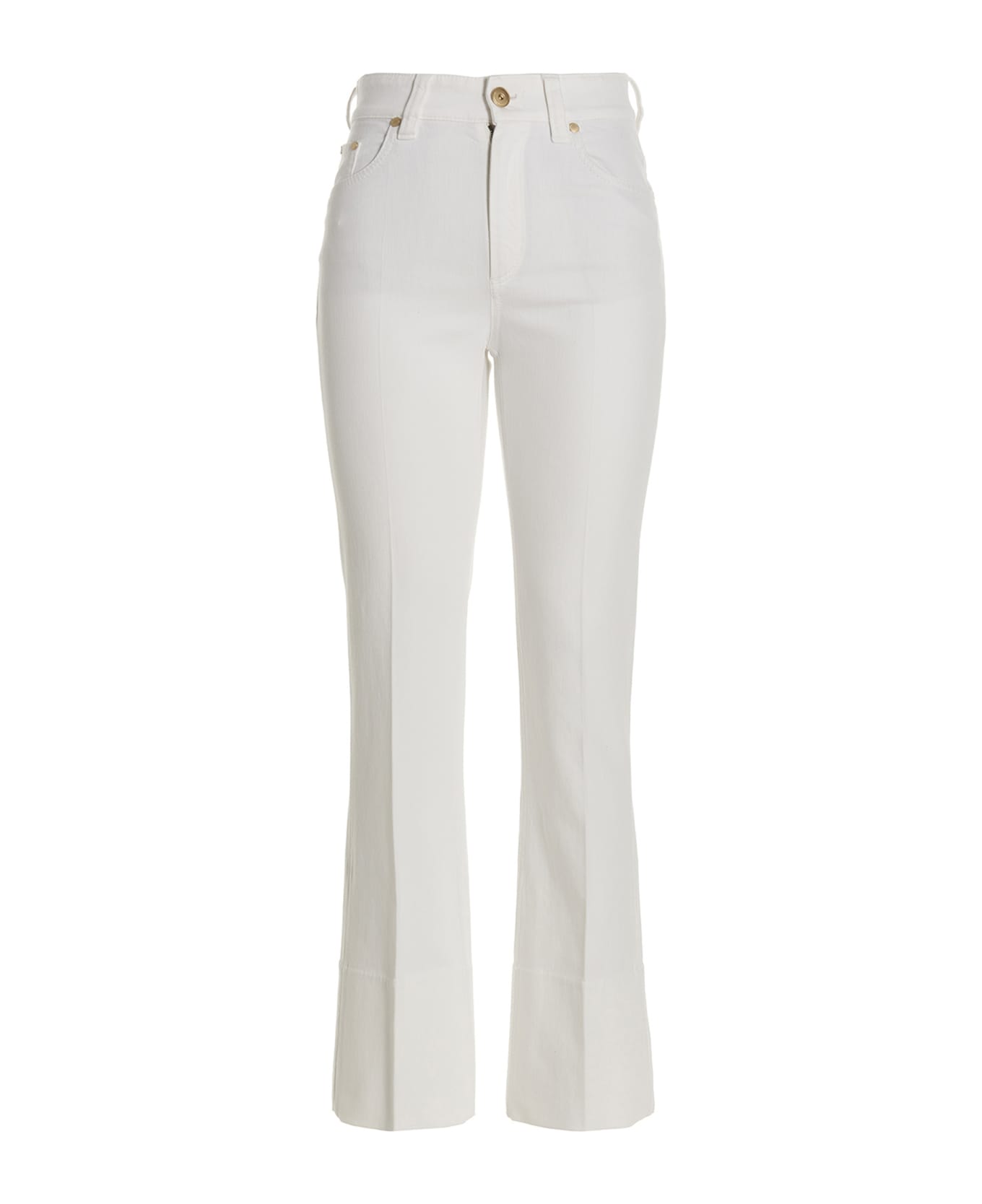 Brunello Cucinelli Cigarette-style Jeans - White