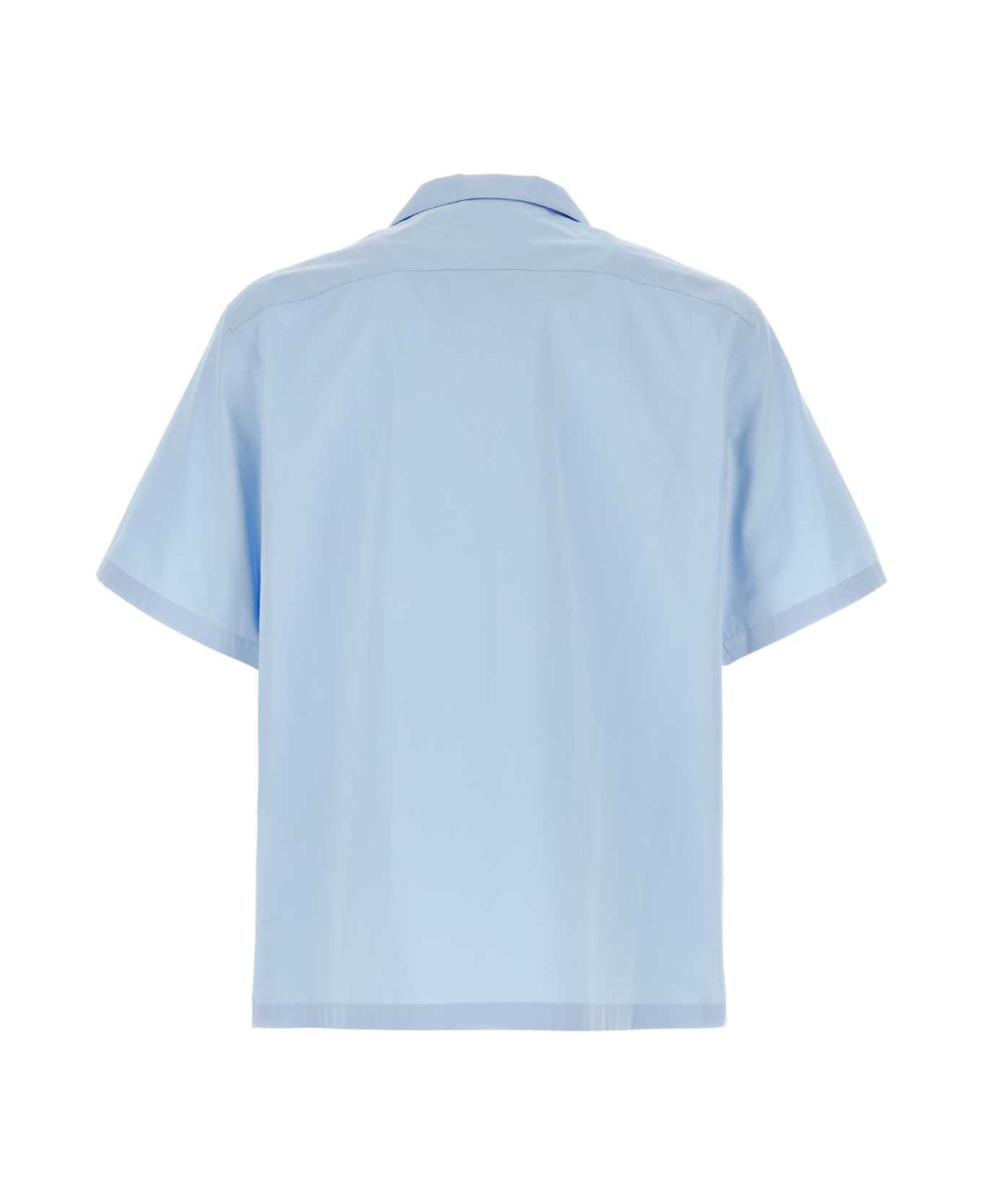 Prada Light Blue Poplin Shirt - CIELO