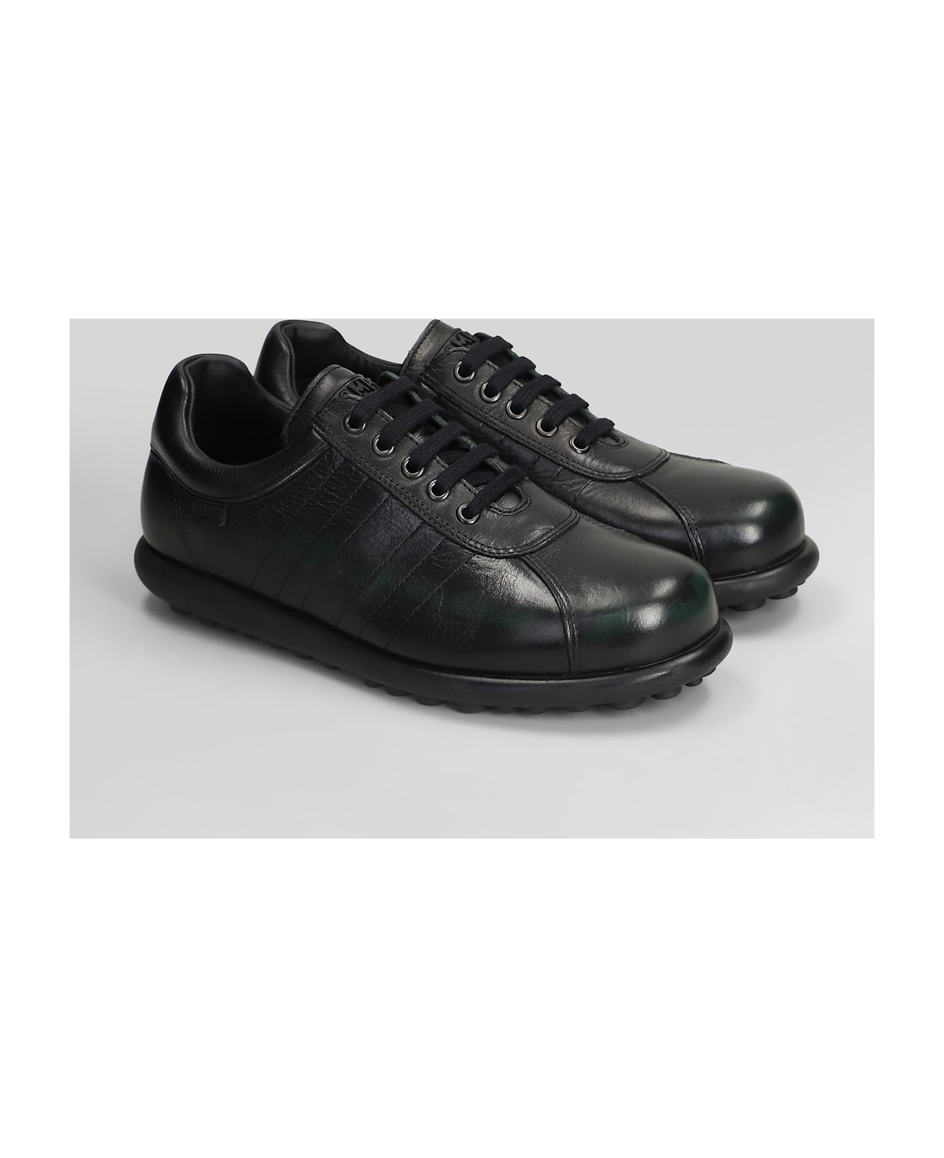 Camper Pelotas Ariel Sneakers In Black Leather - black