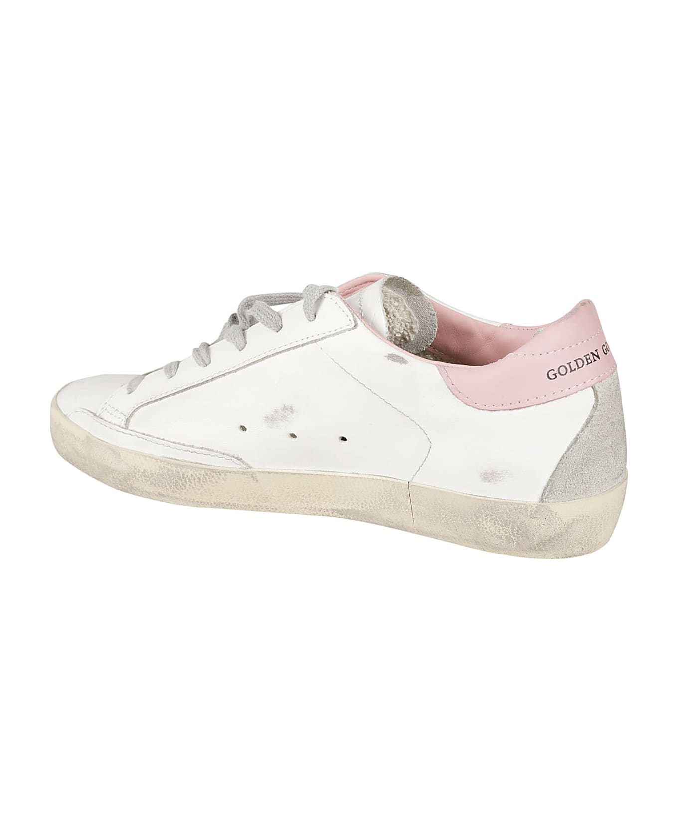 Golden Goose Ball Star Sneakers - White, pink