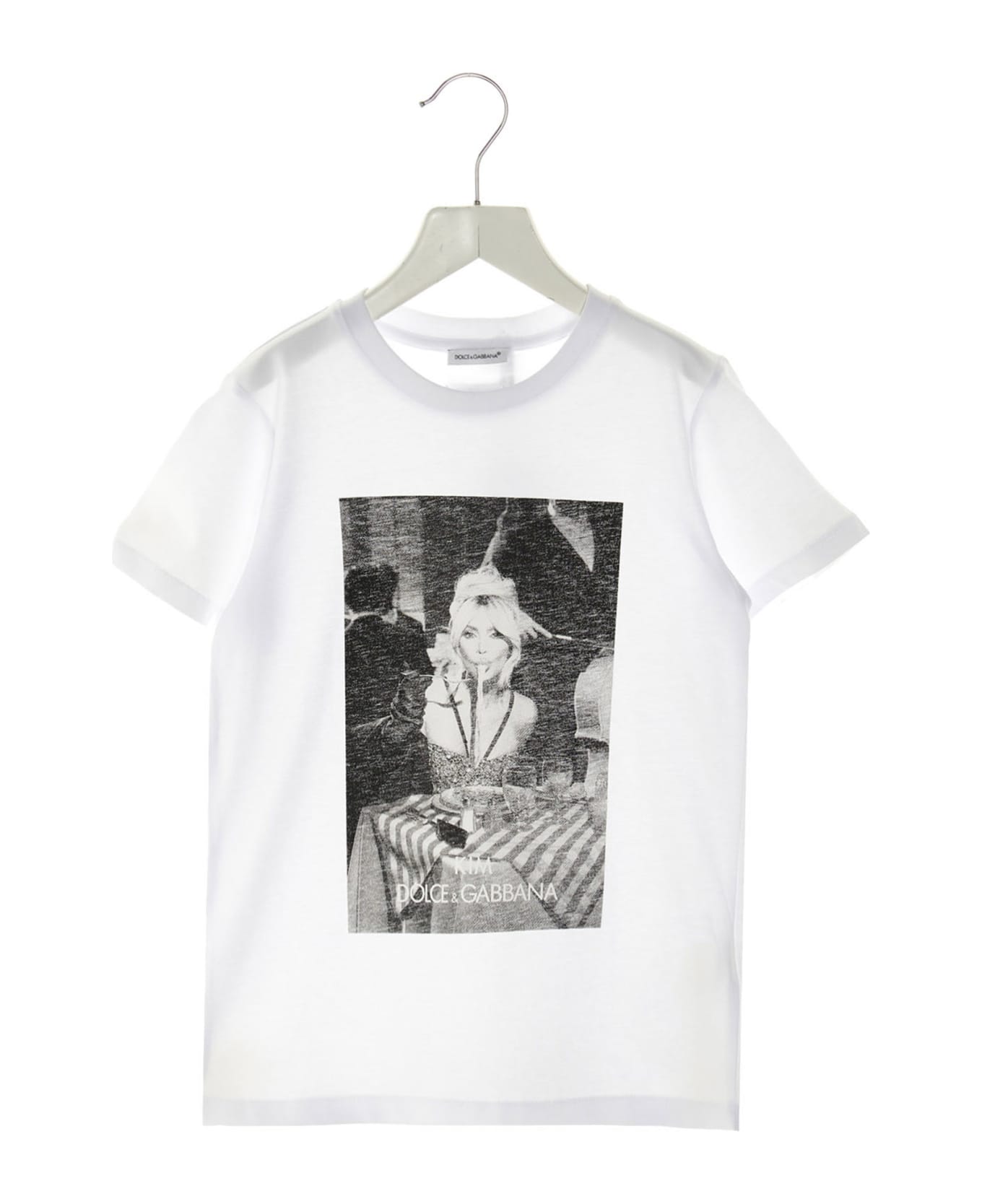 Dolce & Gabbana 'kim' T-shirt - White/Black