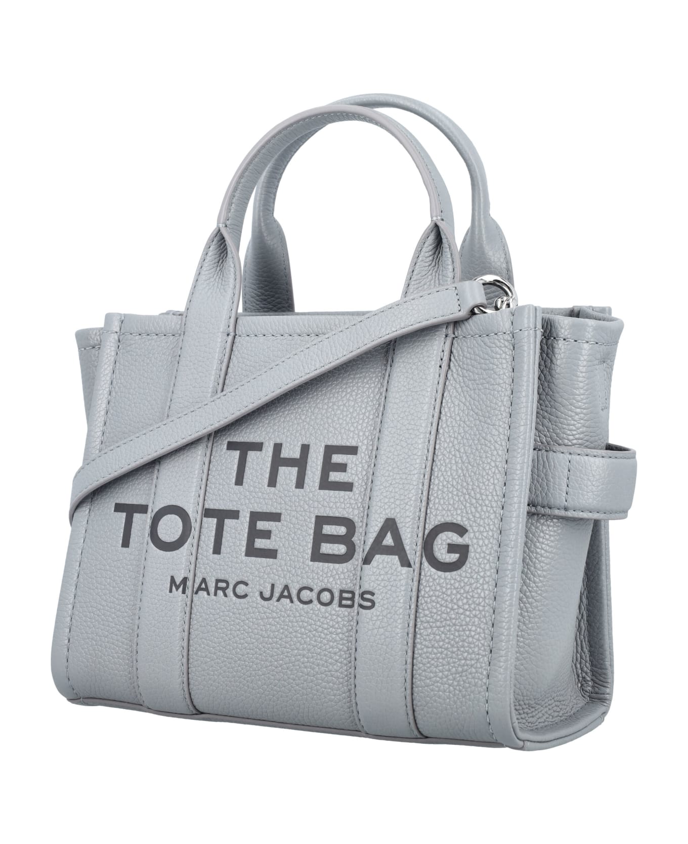 Marc Jacobs The Mini Tote Leather Bag - WOLF GREY