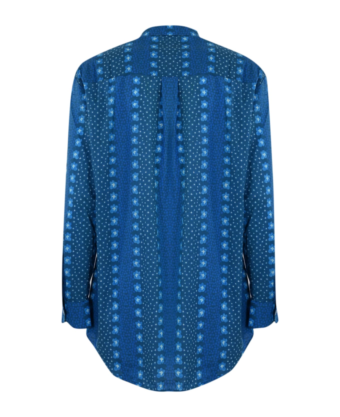 MC2 Saint Barth Brigitte Indigo Shirt In Cotton - Blu