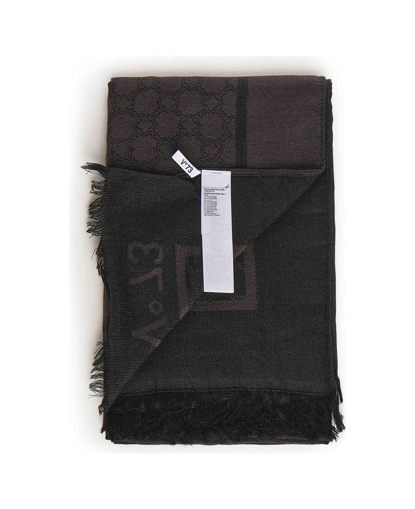 V73 Mirah Scarf With Logo - Black