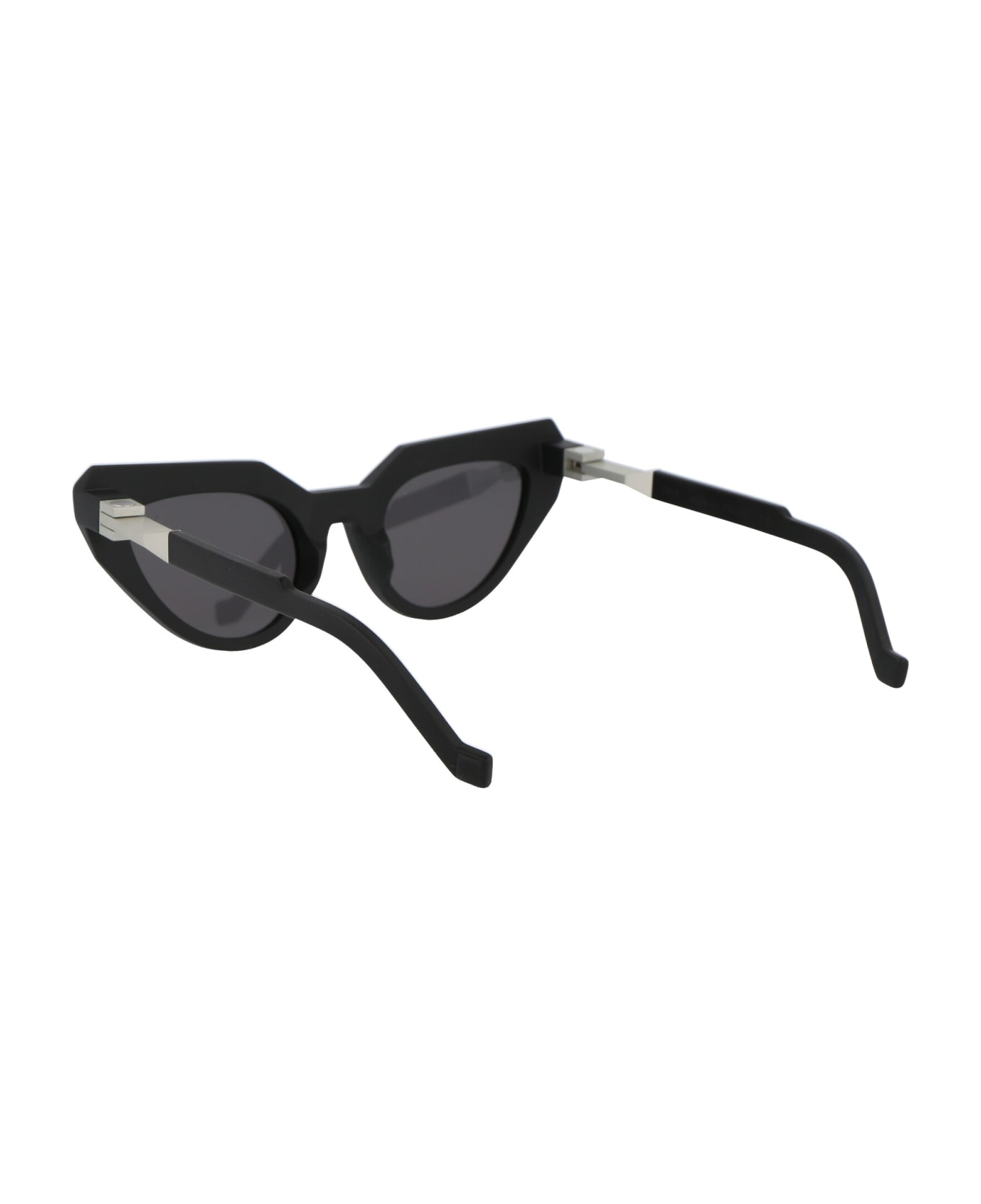 VAVA Bl0028 Sunglasses - MATTE BLACK|SILVER FLEX HINGES|BLACK LENSES サングラス
