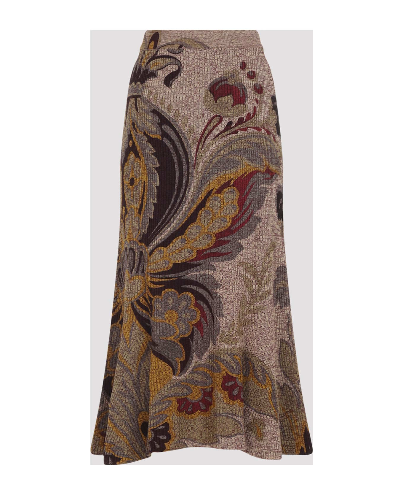 Etro Midi Trumpet Knit Skirt - Multi