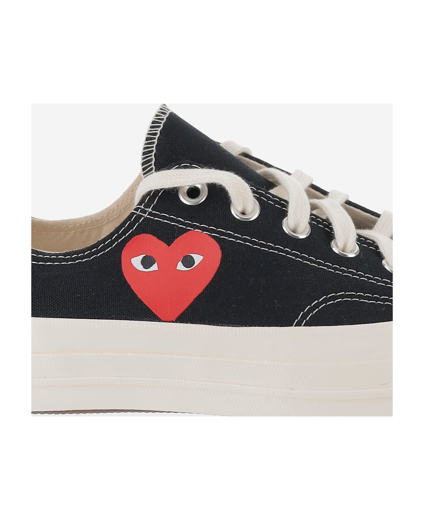 Comme des Garçons Play Comme Des Garçons X Converse Canvas Sneakers - Black