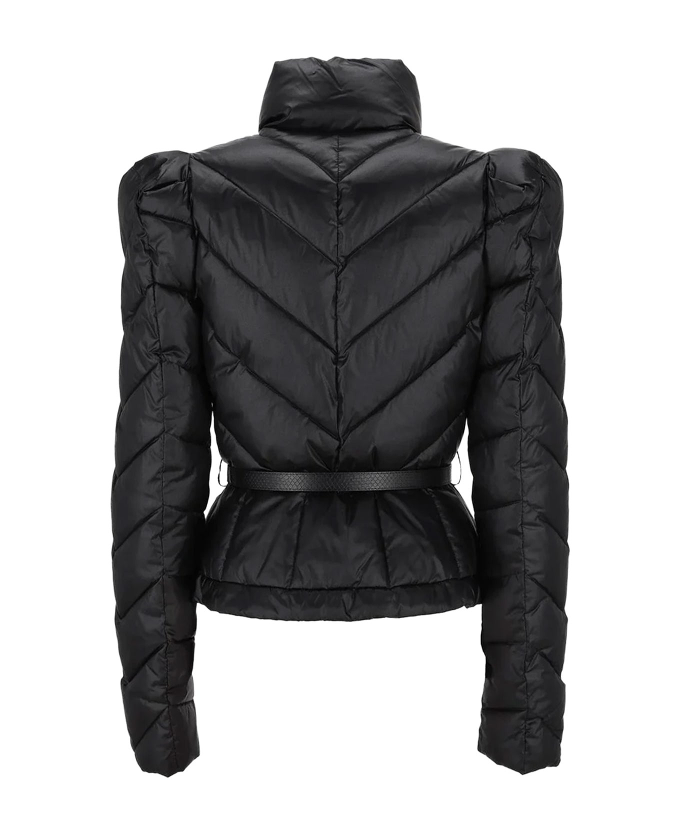 Elisabetta Franchi Quilted Nylon Down Jacket - Nera