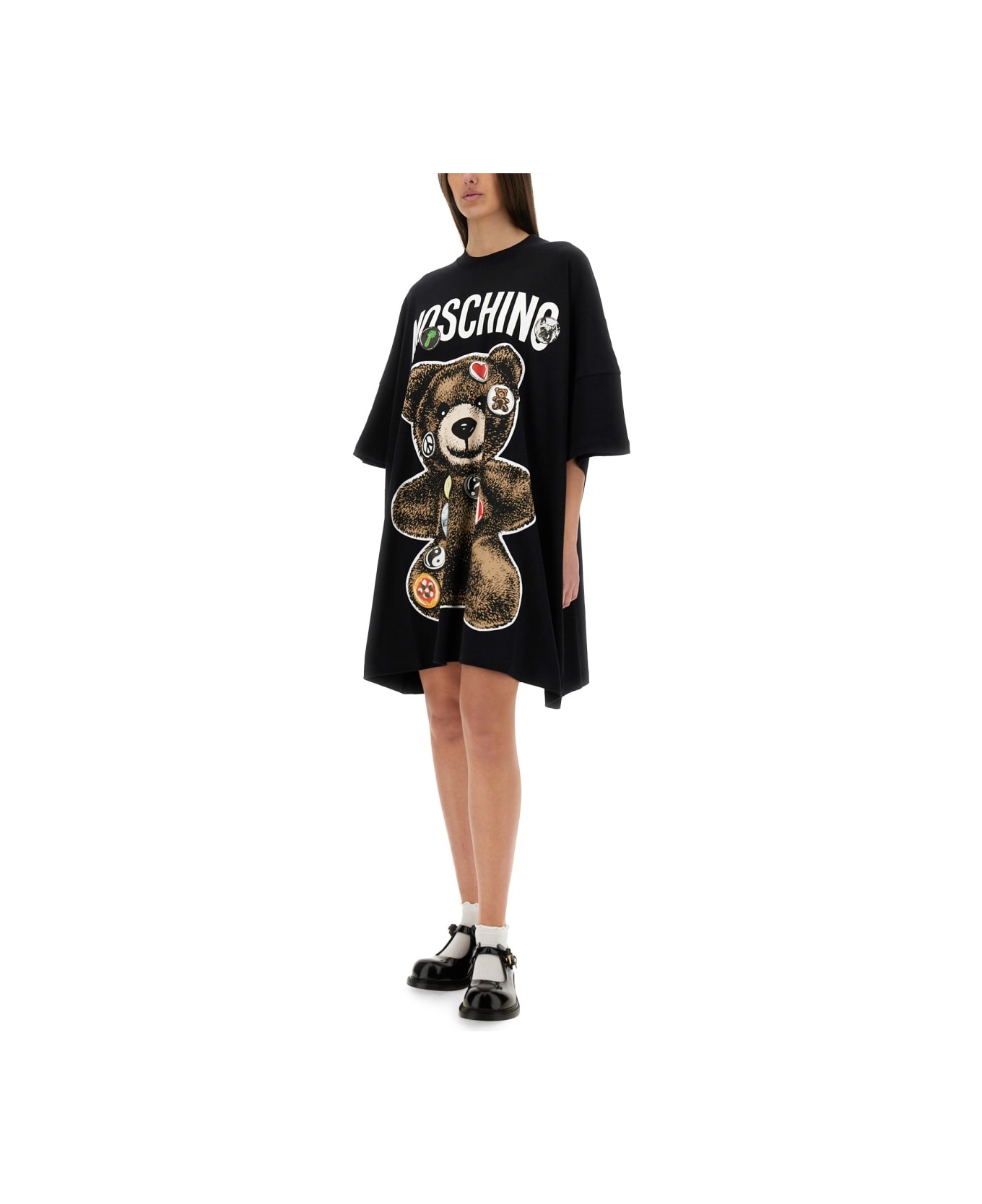 Moschino 
teddy Bear
 Short Dress - BLACK