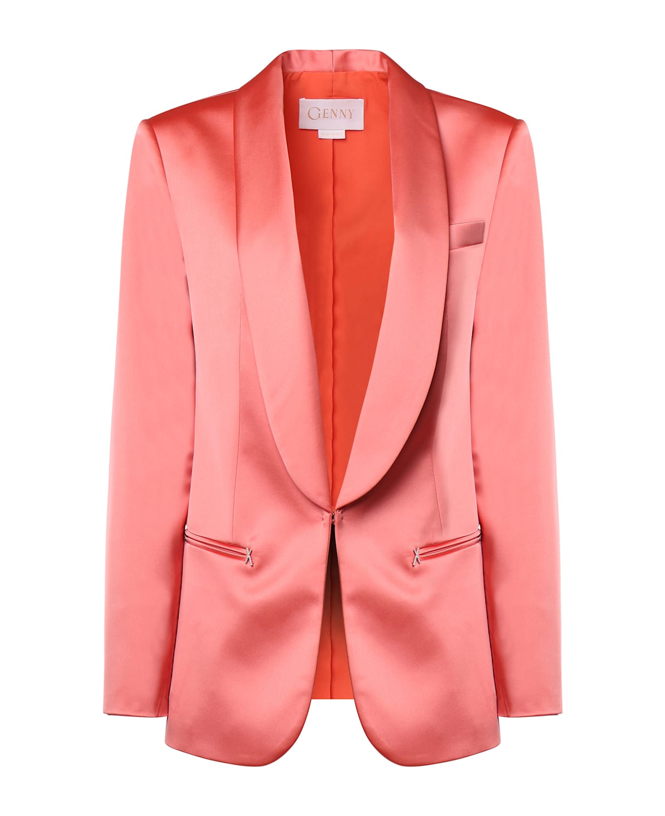 Genny Dinner Jacket Collar Blazer - Pink